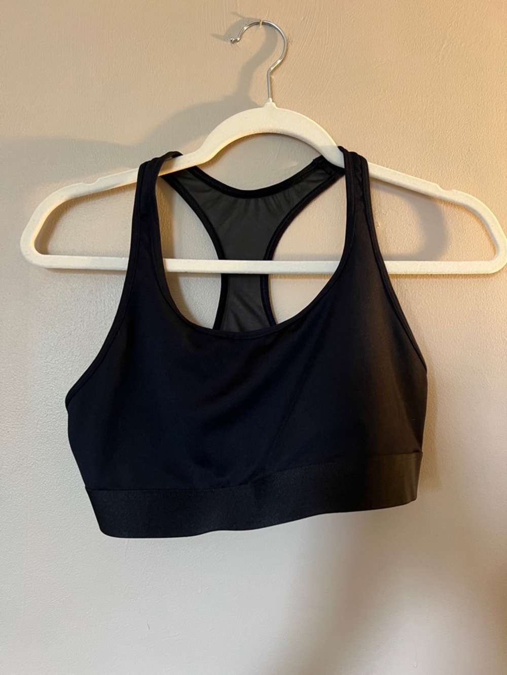 Victoria's Secret Black Racerback Sports Bra